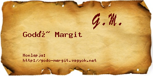 Godó Margit névjegykártya