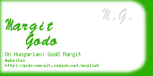 margit godo business card